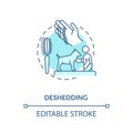 Deshedding concept icon Royalty Free Stock Photo