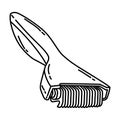 Deshedding Tool Icon. Doodle Hand Drawn or Outline Icon Style Royalty Free Stock Photo
