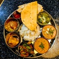 Desi Indian thali