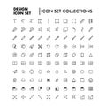 Designer icon set vector collection Royalty Free Stock Photo