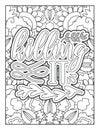 Motivational Inspirational Quotes Coloring Page. Positive Affirmative Quotes Coloring Page. Coloring Book Page Illustrations.