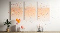 Design an abstract birthday art display