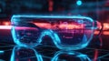 design animating futuristic style ar glasses Royalty Free Stock Photo