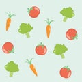 Design of vegtable in a soft colour background for any template and social media post Royalty Free Stock Photo