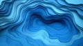 A design backdrop of an abstract blue wave scene with softly contoured mountain peaks Royalty Free Stock Photo