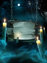 Design background for Halloween party Royalty Free Stock Photo