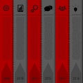 Design bookmark template. Infographics timeline. Vector