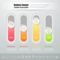 Design botton slide, Modern infographic template.