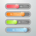 Design botton slide, Modern infographic template.