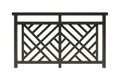 Design brown metal railing render