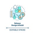 Design and build concept icon Royalty Free Stock Photo