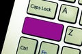 Design business concept Empty template copy space text for Ad website isolated Keyboard key Intention to create computer Royalty Free Stock Photo