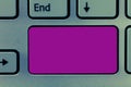 Design business concept Empty template copy space text for Ad website isolated Keyboard key Intention to create computer Royalty Free Stock Photo