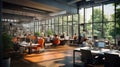 design busy architect office