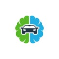 Automotive Brain Logo Icon Design Royalty Free Stock Photo