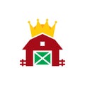 Barn King Logo Icon Design Royalty Free Stock Photo