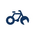 Bike Repair Logo Icon Design Royalty Free Stock Photo
