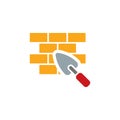 Brick Construction Logo Icon Design Royalty Free Stock Photo