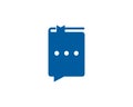 Chat Book Logo Icon Design Royalty Free Stock Photo