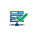 Check Server Logo Icon Design