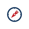 Compass Food Logo Icon Design