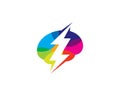 Energy Brain Logo Icon Design