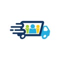 Group Delivery Logo Icon Design