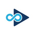 Infinity Video Logo Icon Design
