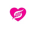 Love Dna Logo Icon Design