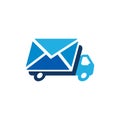 Mail Delivery Logo Icon Design Royalty Free Stock Photo