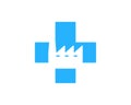 Medical Factory Logo Icon Design