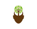 Mind Tree Logo Icon Design Royalty Free Stock Photo