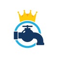 Plumbing King Logo Icon Design