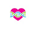 Romance Dna Logo Icon Design