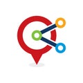 Share Point Logo Icon Design Royalty Free Stock Photo