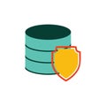 Shield Database Logo Icon Design