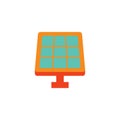 Solar Panel Construction Logo Icon Design