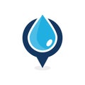 Water Point Logo Icon Design