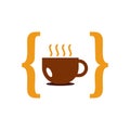 Coffee Code Logo Icon Design