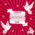 Design of a card for Valentines day. Royalty Free Stock Photo