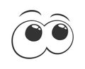 Design of cartoon eyes looking Royalty Free Stock Photo