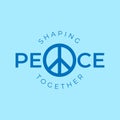 Design for celebrating international day of peace. happy world peace day greeting