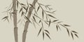 Design of chinese bamboo trees