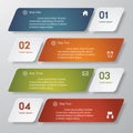 Design clean number banners template.