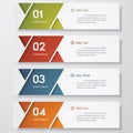 Design clean number banners template