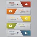 Design clean number banners template/graphic or website layout. Vector. Royalty Free Stock Photo