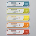 Design clean number banners template/graphic or website layout. Vector. Royalty Free Stock Photo