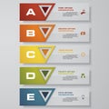 Design clean number banners template/graphic or website layout. Vector. Royalty Free Stock Photo