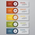Design clean number banners template/graphic or website layout. Vector. Royalty Free Stock Photo