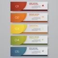 Design clean number banners template. Vector. Royalty Free Stock Photo